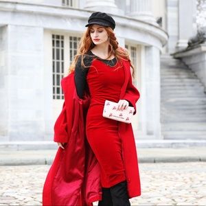 Red Velvet Dress